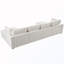 Canapé modulaire rembourré en U avec 2 repose-pieds mobiles-129460553