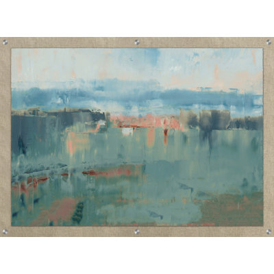 Blue Block and Dance 1 - Peinture sur toile sans cadre