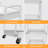 3 Tier Rolling Utility Cart With Drawer,Storage Cart,Rolling Cart Storage Organizer With Iron Wheels-1138648361