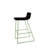 Upholstered Counter Stool with Metal Frame