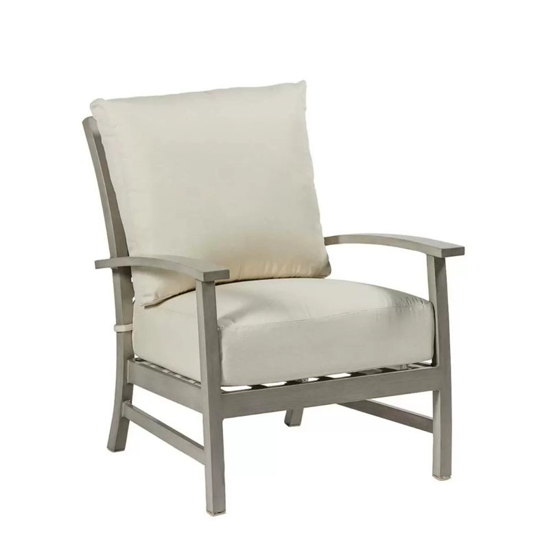 Charleston Patio Lounge Chair with Cushions, Oyster, Yes, Availa