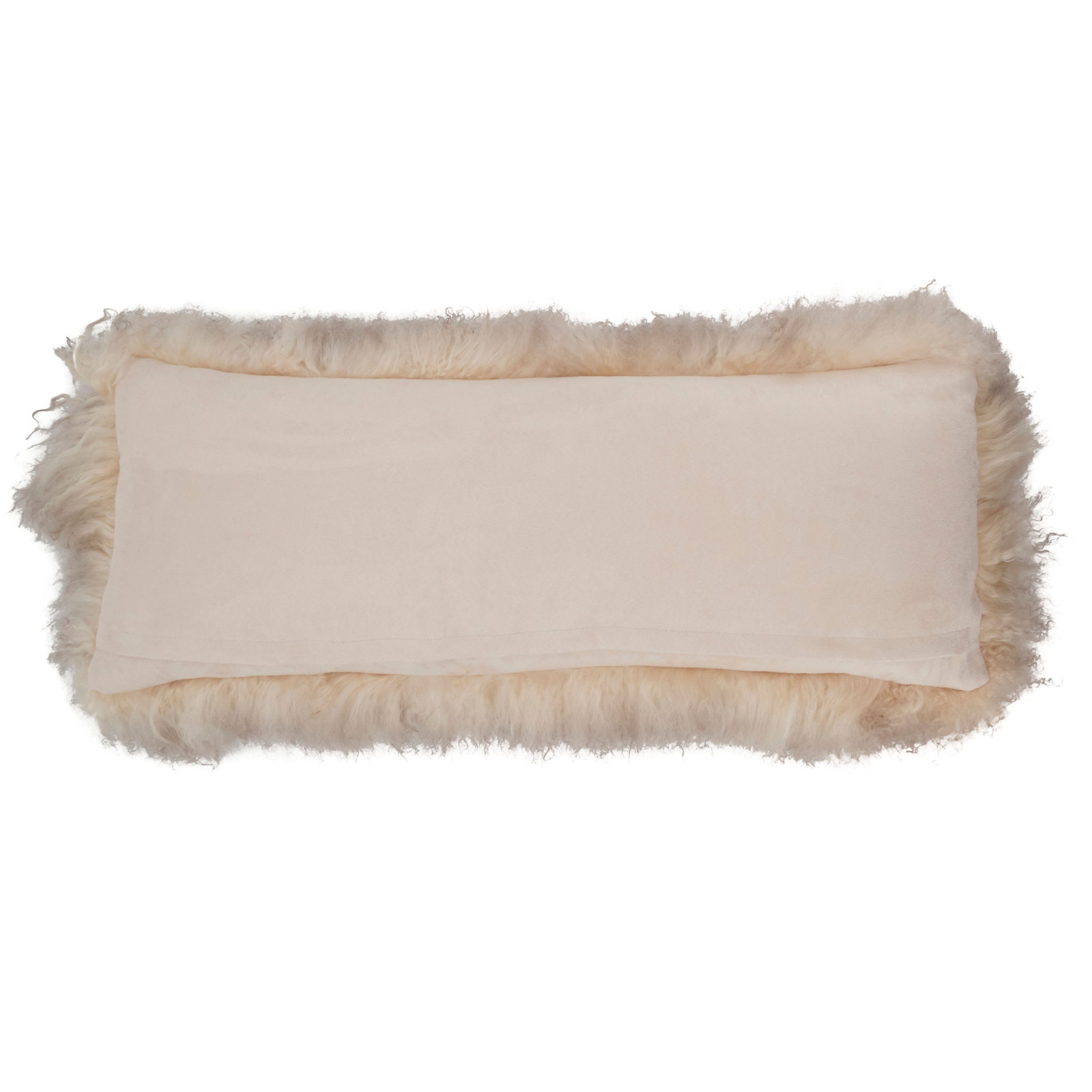 Iyana Wool Lumbar Throw Pillow, Brown, 14"H x 36"W