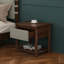 Ensemble de cadre de lit grand moderne avec 2 tables de chevet, lit plateforme en bois gris clair avec tête de lit et tables de chevet assorties pour la chambre à coucher-1516927002-1516927004