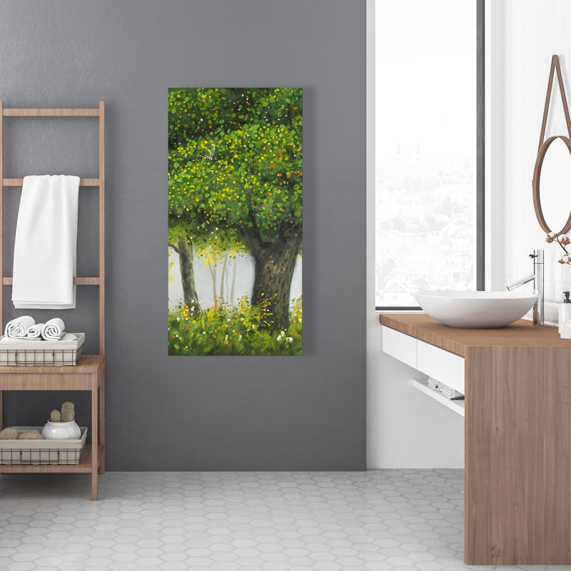 Forêt par été - art contemporain sur toile de salon