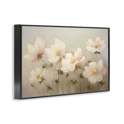Giclée encadrée de fleurs roses délavées, design par LSR Creative Studio