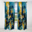 Rideau occultant en marbre bleu et jaune Elegance Of Marble II - Abstract-510888647