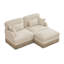 Canapé modulaire avec repose-pieds Comfy Chenille