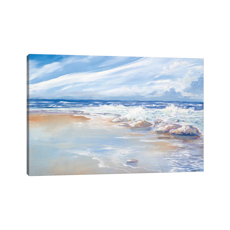 Beach by Kingsley - Wrapped Canvas Gallery-Wrapped Canvas Giclée, 20.32cm H x 30.48cm W