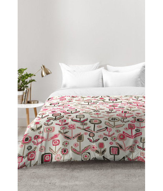 Ensemble d'édredon floral, Édredon double / grand + 2 taies décoratives sta
