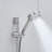 Bathroom 10-Inch Shower System - Matte Black Wall Mounted Faucet With 5-Spray Handheld And Slide Bar Faucets Head For