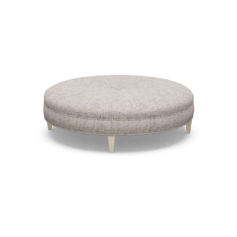 Round Ottoman, 9637-80, Sandstone