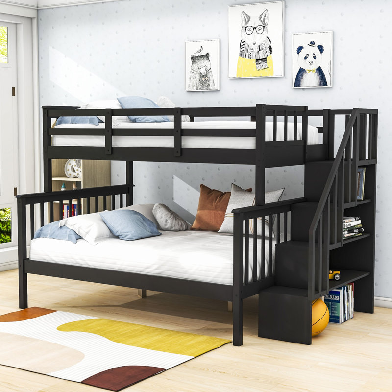 Deanna-Marie Kids Twin Over Full Bunk Bed, Espresso