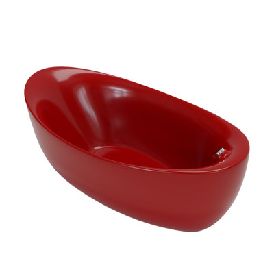 66.93"x31.50"Acrylic Home Seamless Integrated Freestanding Colored Bathtub