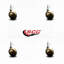 Ensemble de 4 roulettes rondes en métal 2 po - Tige filetée 3/8 po - SCC-101283392