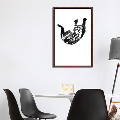 Falling Cat 1 Piece Wall Art on Canvas