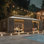 Pavillon de jardin 12 po x 20 po, véranda entièrement fermée avec portes coulissantes verrouillables, pavillon de jardin à toit double en acier galvanisé, solarium de patio à cadre en aluminium pour la cour arrière