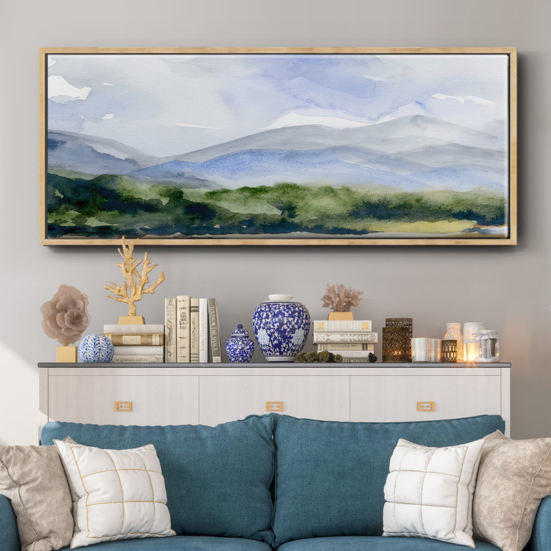 Blue Ridge II - toile encadrée, H 8 po x l 20 po