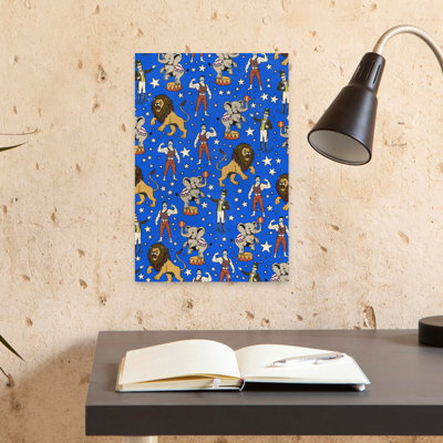 Contemporary Art Abstract Retro Landscape Nature Wall Art - Wrapped Canvas Print