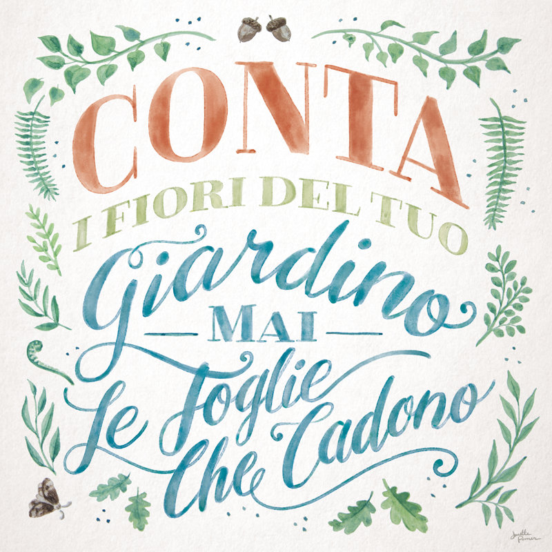 Good Friends And Great Adventures I Life Italian by Janelle Penner - Wrapped Canvas Print, 30cm H x 30cm W
