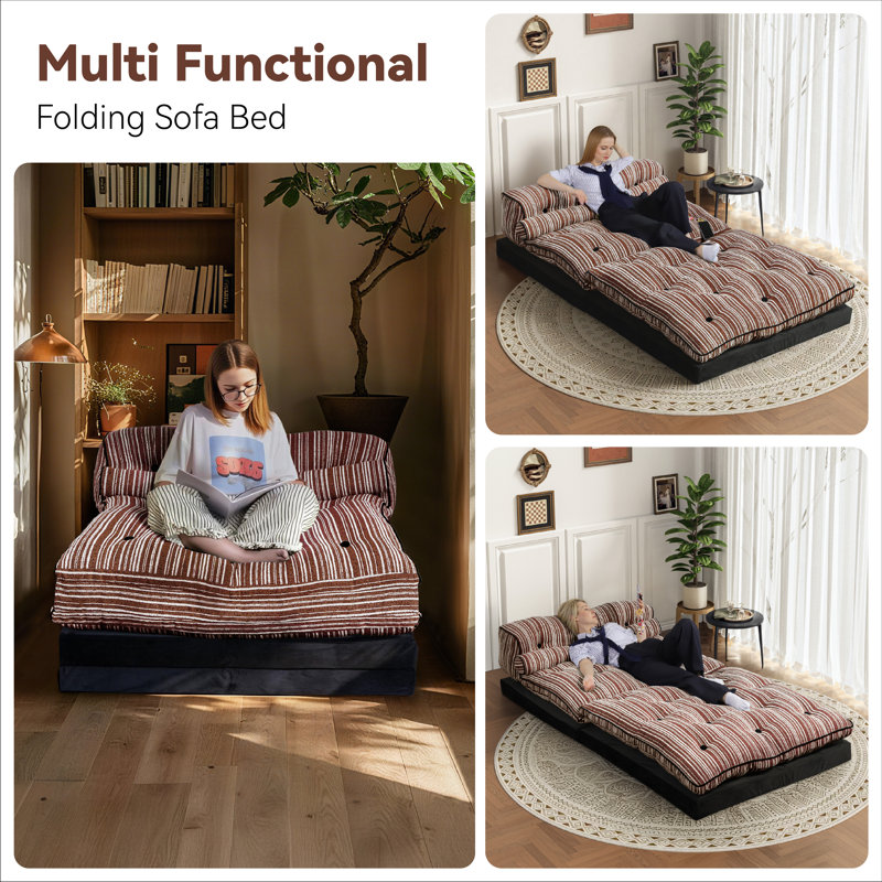 1 Seater Sofa Bed, Red