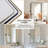 Modern Metal Tube Framed Rectangle Pivot Mirror Adjustable Tilting Bathroom Mirror-65135044-65135043