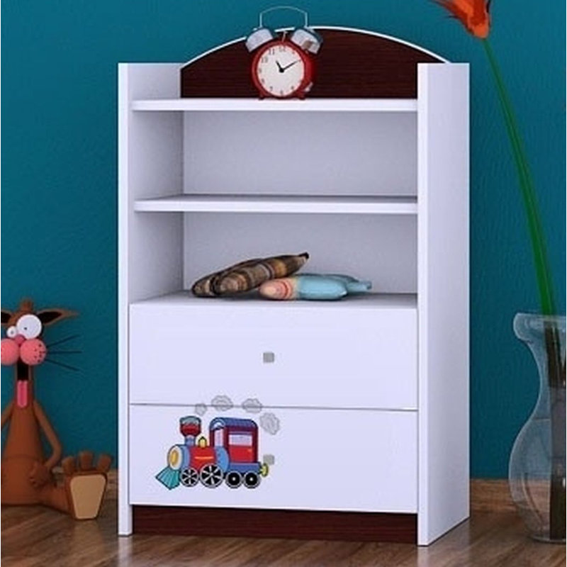 Jolie 96cm H X 60cm W Transportation Kids Cube, Wenge