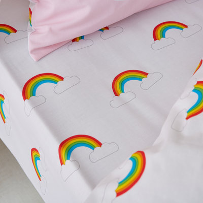 Rainbow Swan Fitted Sheet