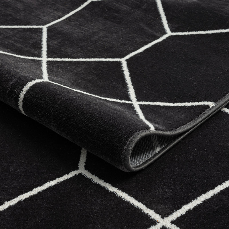 Tapis tissé à motif géométrique Trellis