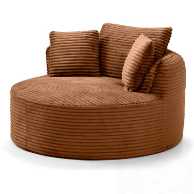 Velours côtelé avec 3 coussins