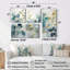 Blue Botanical Rhythms II - Décoration murale moderne bleue 4 pièces-873298442-873298445