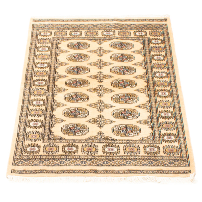 Tapis unique en laine noué à la main Bokhara Peshawar 3 pi 1 po x 5 pi 0 po