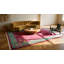 Tapis fuchsia antique en laine Art déco