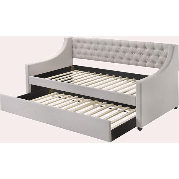 Greyleigh™ Carnforth Upholstered Daybed with Trundle & Reviews | Wayfair