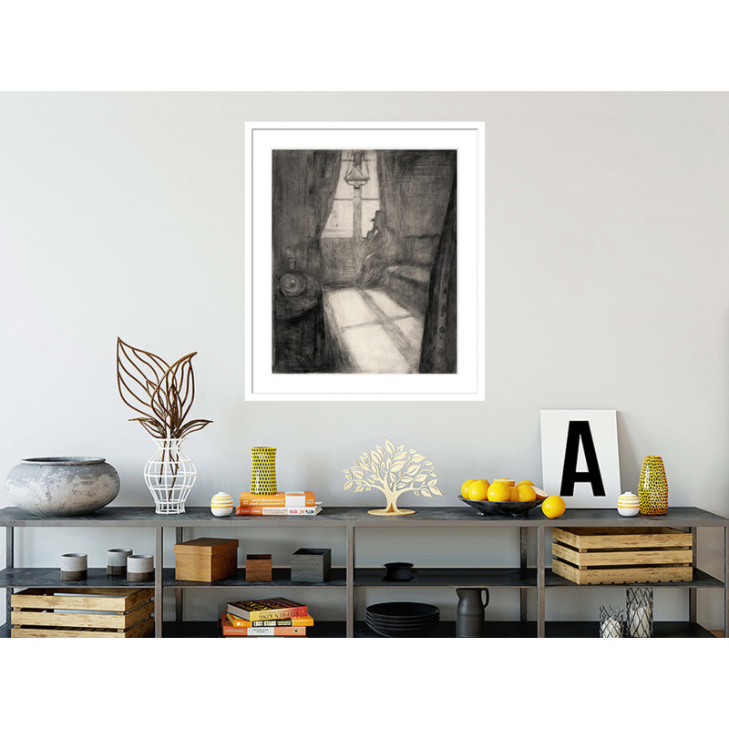 «Moonlight (Night in Saint-Cloud)» par Edvard Munch, impression giclée encadrée, H 20,29 po x l 17,75 po