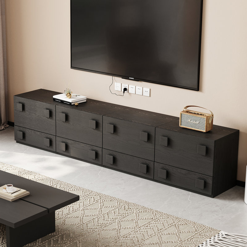 Tervel 91.2'' W Storage Credenza, Black