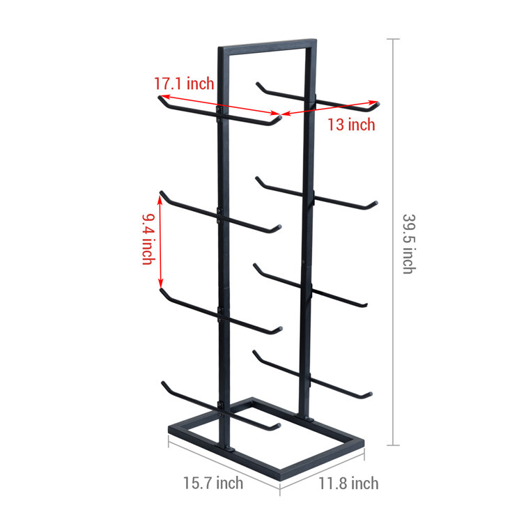 Arlmont & Co. Rosamay 4 Tier Gym Equipment Yoga Mat Rack