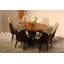 Vogue Lux Orange 61" Round Dining Set-1129307978-1114363436-1114363435