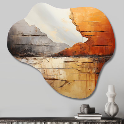 Christyanna - Asymmetrical Dams Metal Wall Art, Cloud Metal Wall Sculpture Print