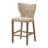 Melway Wicker Counter Stool with Solid Wood Frame