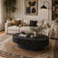 Table basse 47 po ovale avec rangement-130122866