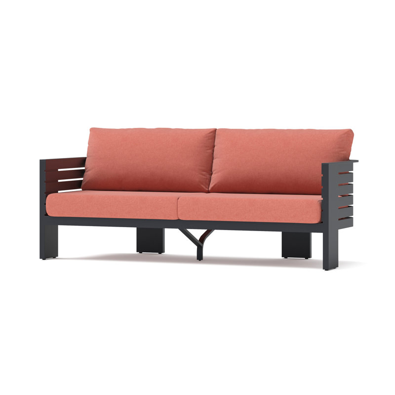Ari 80In Sunbrella Outdoor Patio Sofa - Play Adobe, Play Adobe