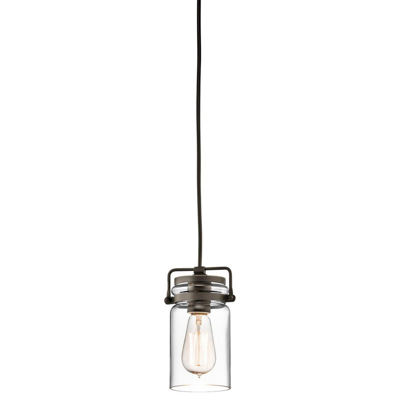 New Britain 1 - Light Old Bronze Jar Pendant, Old Bronze