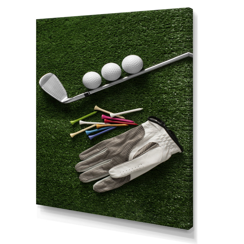 «Golf Set Swing Excellence III», reproduction sur toile, H 44 po x l 34 po x P 1,5 po, Toile tendue