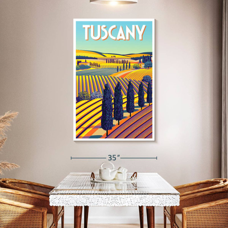 Affiche Aime Tuscany, H 51 po x l 34 po