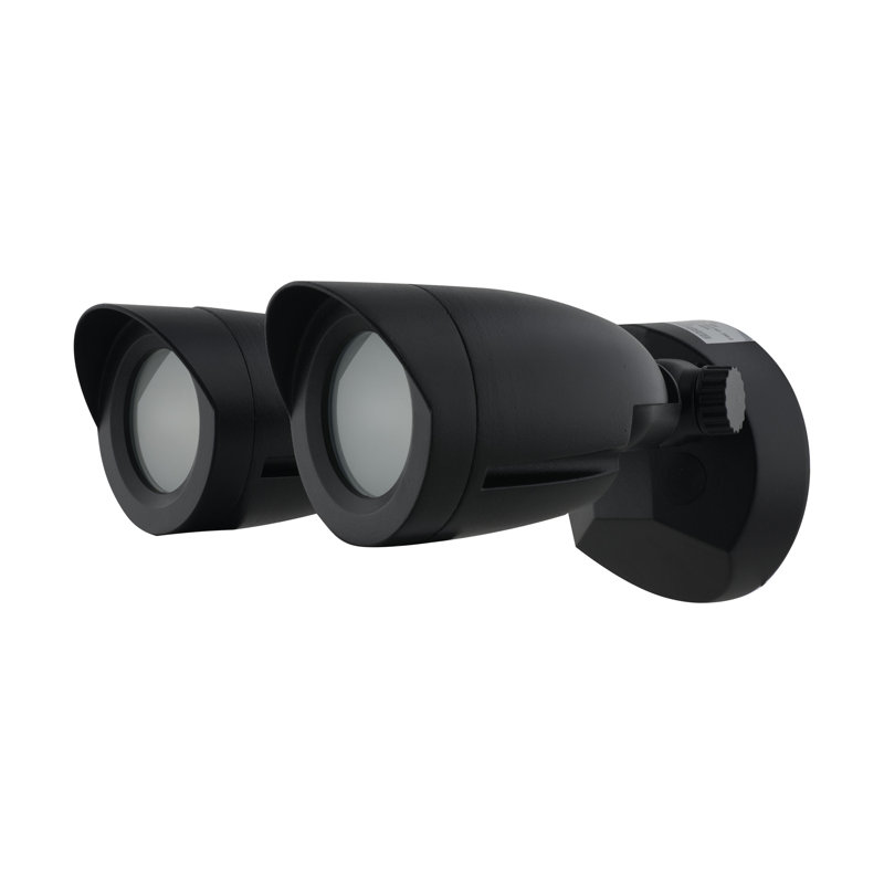 10-Watt LED Outdoor Security Flood Light, Black