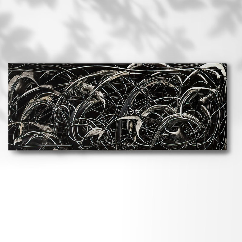 " Linear Movement I ", 24" H x 60" W x 1.5" D