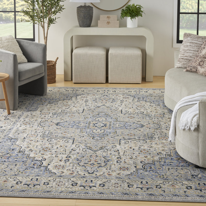 Nourison Essentials Persian Blue Area Rug, Runner 2'2" x 7'6"