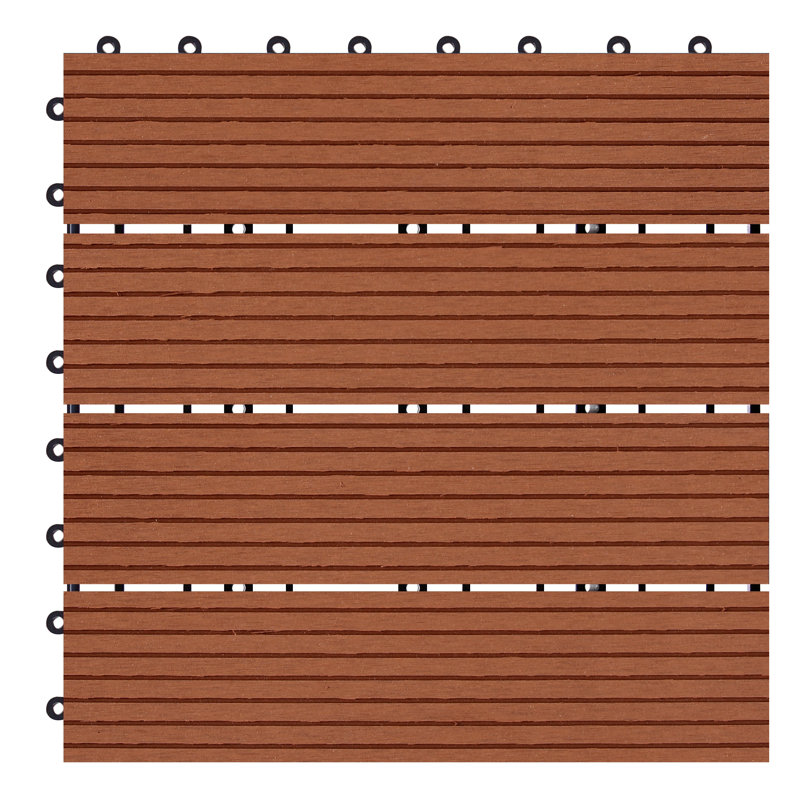 Carreau de terrasse en argile emboîtable composite 12 "x 12" Terrace