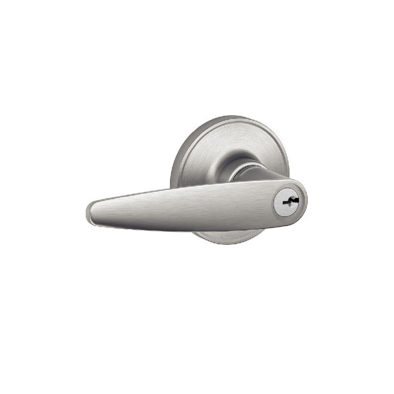 Dover Lever Keyed Entry Lock, Satin Stainless Steel