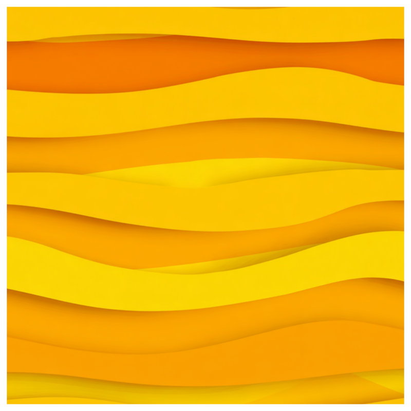 Yellow Waves Quilted Bedspread, King